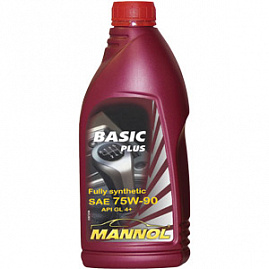 MANNOL 8108 GL4+ 75W90 Basic Plus Синт. трансмиссионное масло для переднеприводных авто.  1л.MIL-L-2105; VW 501.50
