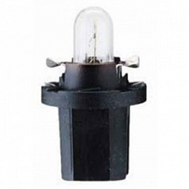 Автолампа "PHILIPS" BAX 1.2W  (BAX8,5d/2) 1,2W 12V black