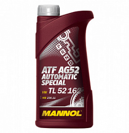 MANNOL 8211 ATF AG52 Трансмиссионная жидкость в АКП (Европейские автомобили) 1л. VW TL52, MB236.11, BMW 832 29 407 807